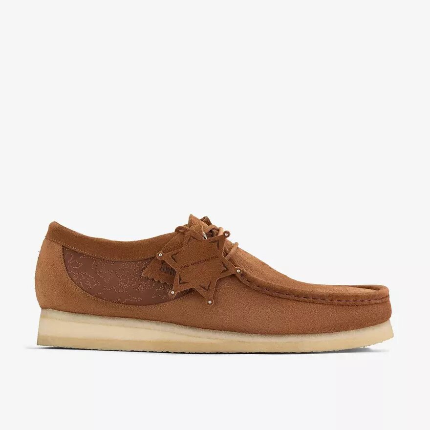 Andersson Bell X Wallabee Ricamo color cuoio Andersson Bell X Wallabee Ricamo color cuoio