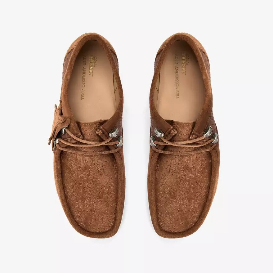 Andersson Bell X Wallabee Ricamo color cuoio Andersson Bell X Wallabee Ricamo color cuoio