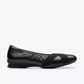 Ballerine da donna Jazmynn Gem in pelle nera