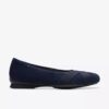 Ballerine da donna Jazmynn Gem in pelle scamosciata blu navy Ballerine da donna Jazmynn Gem in pelle scamosciata blu navy