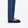 Ballerine da donna Jazmynn Gem in pelle scamosciata blu navy Ballerine da donna Jazmynn Gem in pelle scamosciata blu navy