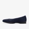 Ballerine da donna Jazmynn Gem in pelle scamosciata blu navy Ballerine da donna Jazmynn Gem in pelle scamosciata blu navy