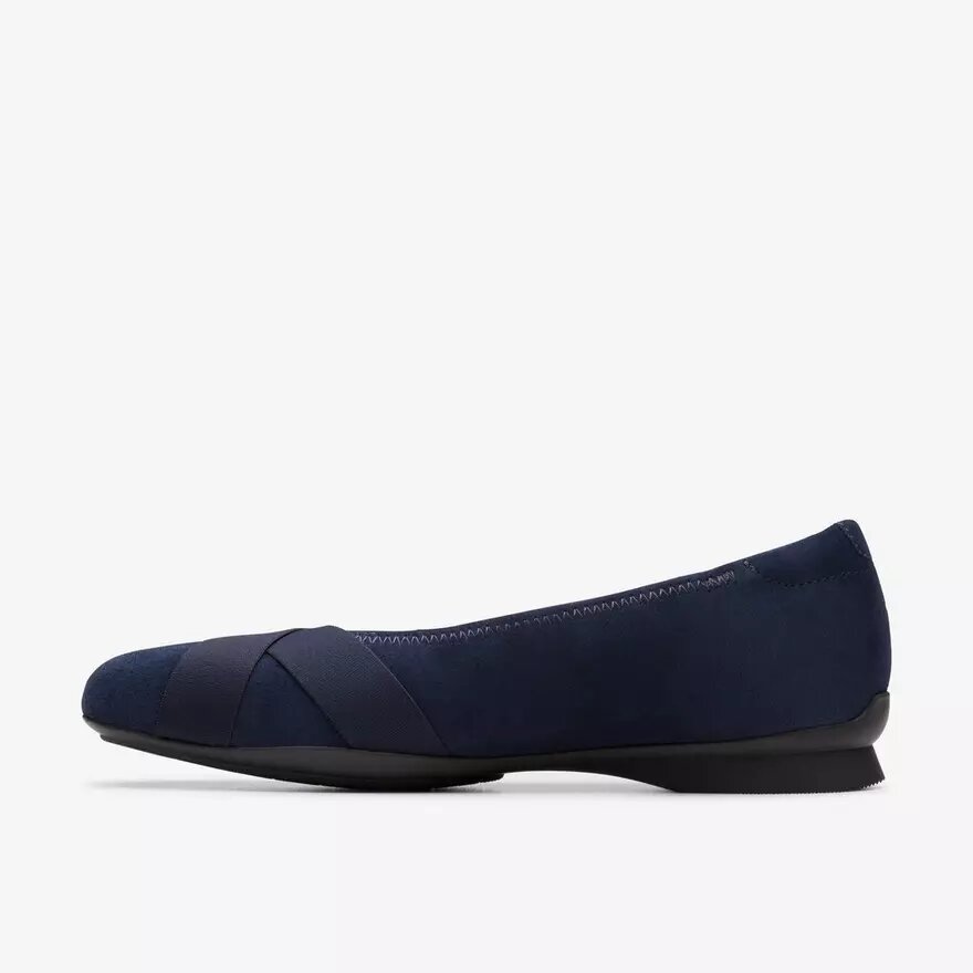 Ballerine da donna Jazmynn Gem in pelle scamosciata blu navy Ballerine da donna Jazmynn Gem in pelle scamosciata blu navy