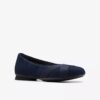 Ballerine da donna Jazmynn Gem in pelle scamosciata blu navy Ballerine da donna Jazmynn Gem in pelle scamosciata blu navy