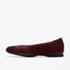 Ballerine da donna Jazmynn Gem in pelle scamosciata color merlot Ballerine da donna Jazmynn Gem in pelle scamosciata color merlot