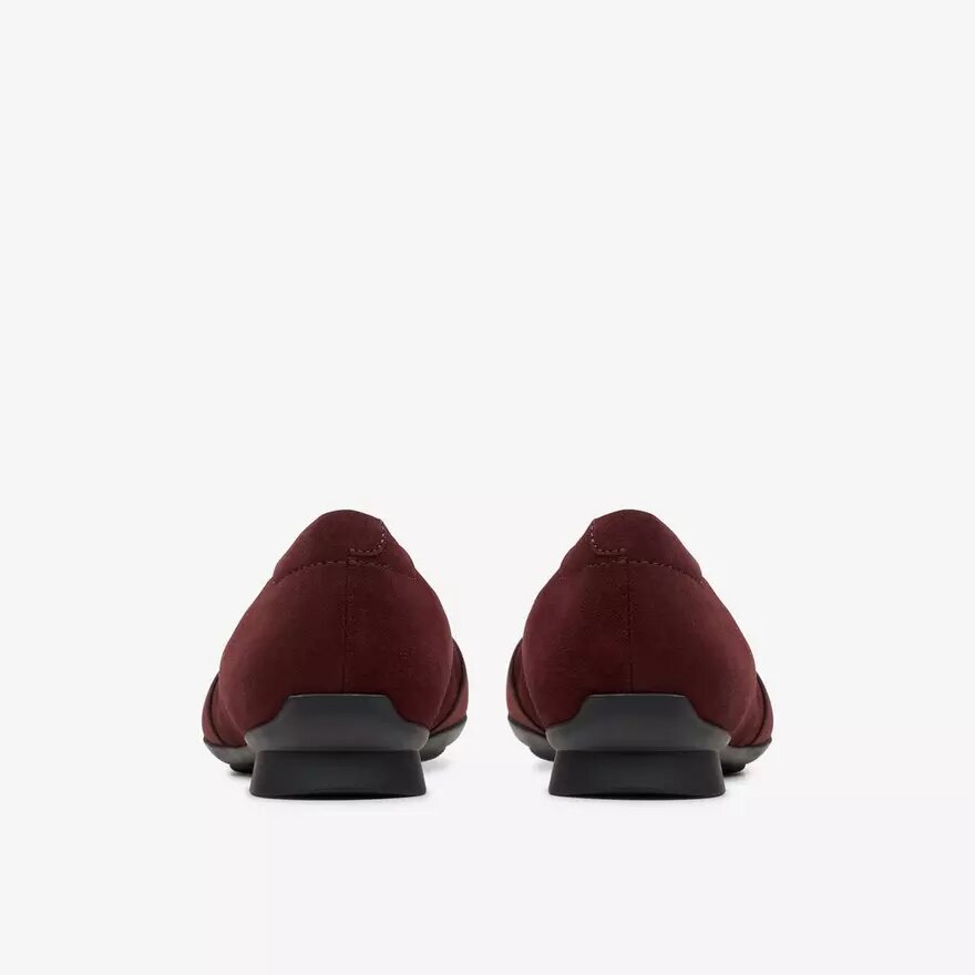 Ballerine da donna Jazmynn Gem in pelle scamosciata color merlot Ballerine da donna Jazmynn Gem in pelle scamosciata color merlot