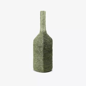Borsa tote da donna Talia in paglia verde