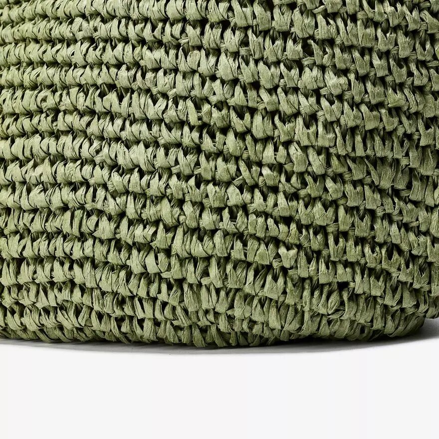 Borsa tote da donna Talia in paglia verde Borsa tote da donna Talia in paglia verde