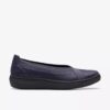 Breezesky Air da donna in tessuto blu navy, modello Slip-on