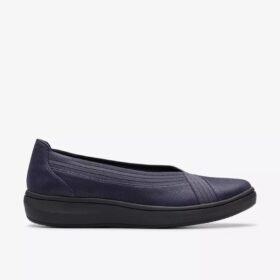 Breezesky Air da donna in tessuto blu navy, modello Slip-on