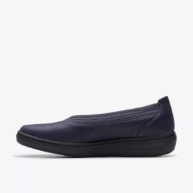 Breezesky Air da donna in tessuto blu navy, modello Slip-on