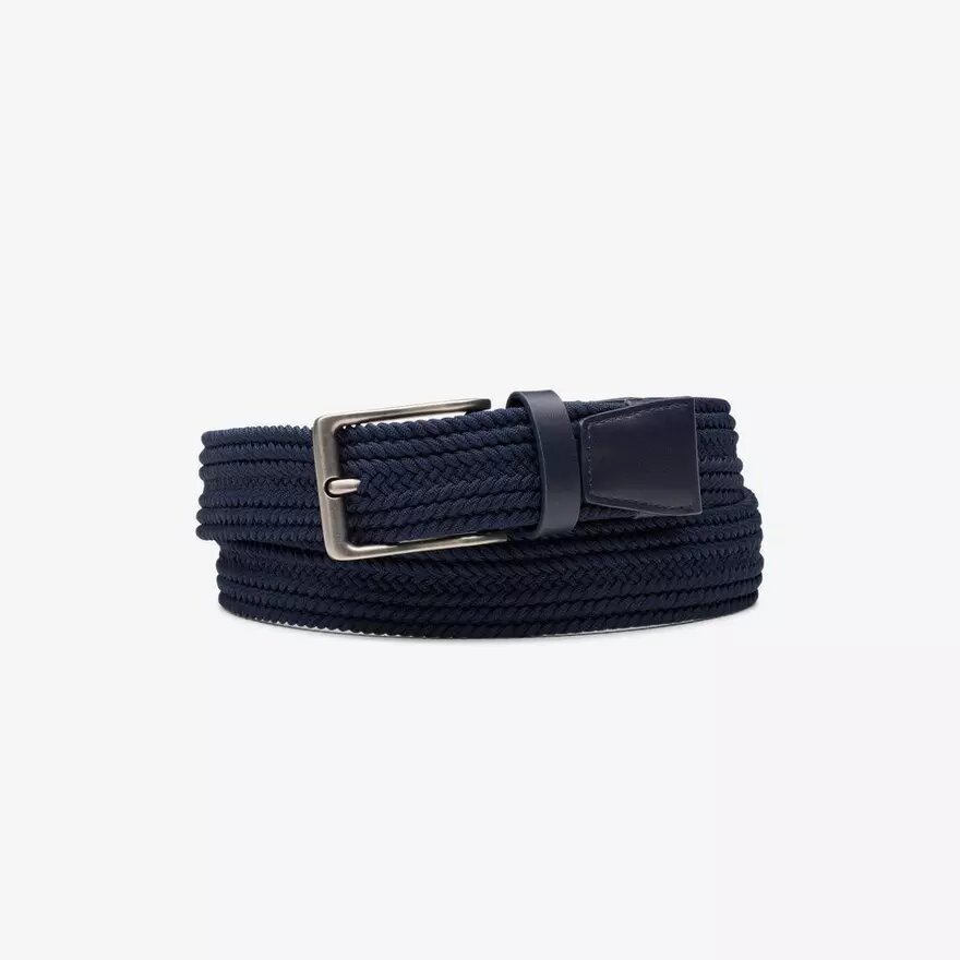 Cintura in tessuto intrecciato blu navy Cinture da uomo Cintura in tessuto intrecciato blu navy Cinture da uomo