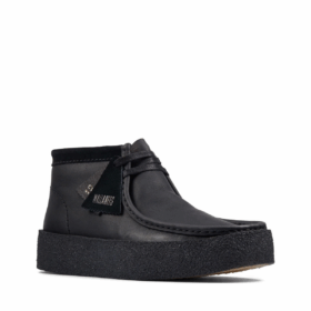 Clarks x Vandy The Pink Skeleton Wallabee V2 in pelle verniciata “Nero” 26163169