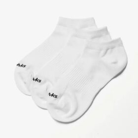 Confezione da 3 calze sportive alla caviglia. Calze bianche