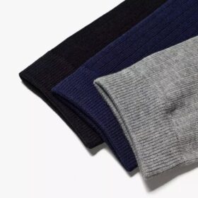 Confezione da 3 paia di calze corti neri multicolori