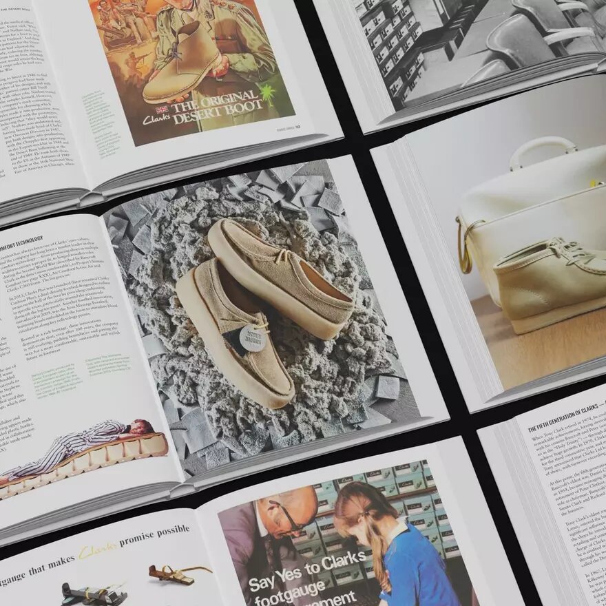 Dal Somerset al mondo: clarks, un libro di storia visiva 1825–2025 Dal Somerset al mondo: clarks, un libro di storia visiva 1825–2025