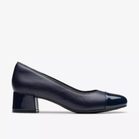 Décolleté da donna Iridessa May in pelle blu navy