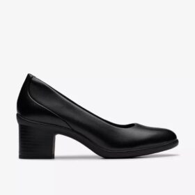 Décolleté da donna Shaya Poppy in pelle nera