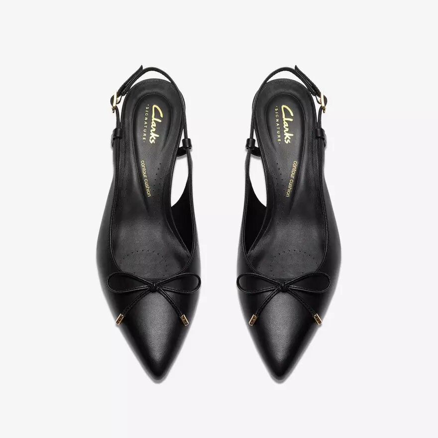 Décolleté da donna Zarey Bow in pelle nera Décolleté da donna Zarey Bow in pelle nera