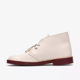 Desert Boot da uomo in pelle bianca