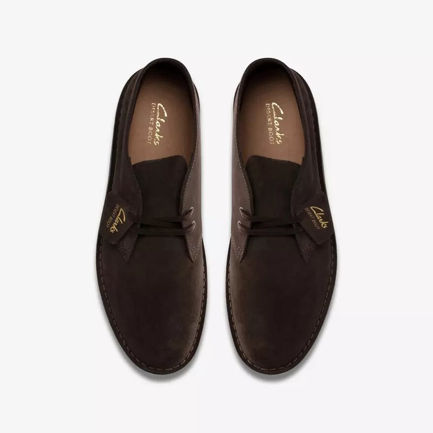 Desert Boot Evo da uomo in pelle scamosciata marrone scuro, modello Chukka Desert Boot Evo da uomo in pelle scamosciata marrone scuro, modello Chukka