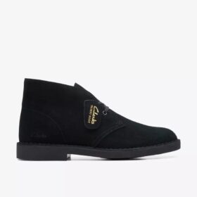 Desert Boot Evo da uomo in pelle scamosciata nera, modello Chukka