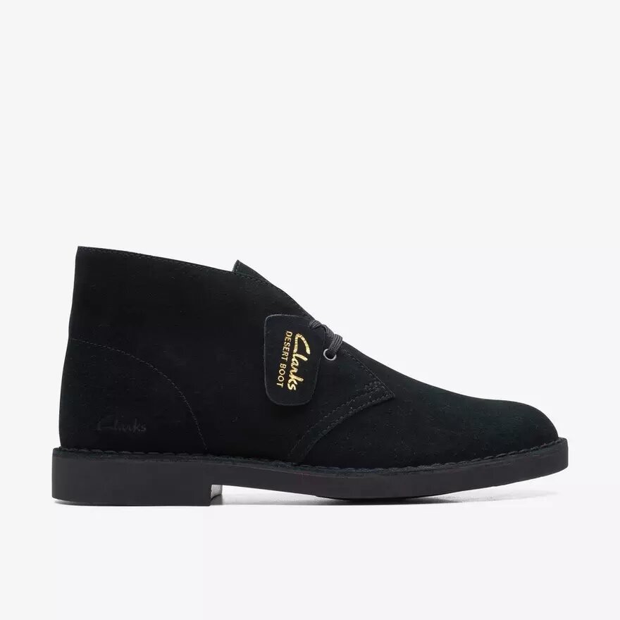 Desert Boot Evo da uomo in pelle scamosciata nera, modello Chukka Desert Boot Evo da uomo in pelle scamosciata nera, modello Chukka