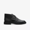 Desert boots da ragazzo, modello per ragazzi più grandi, in pelle nera Desert boots da ragazzo, modello per ragazzi più grandi, in pelle nera
