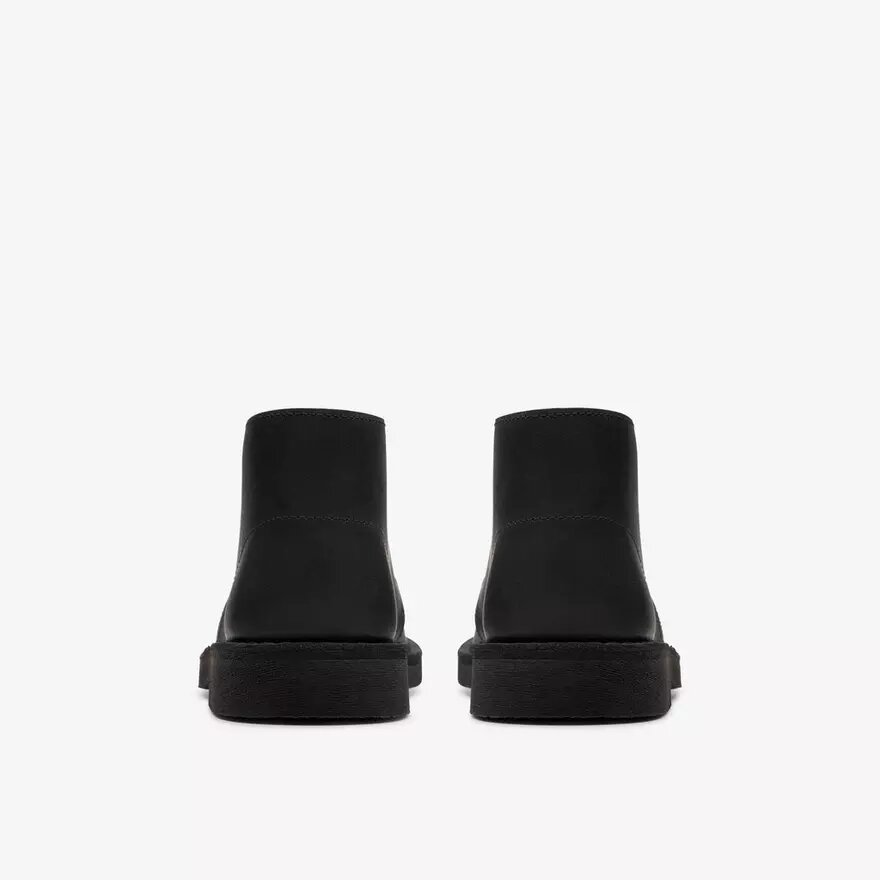 Desert boots da ragazzo, modello per ragazzi più grandi, in pelle nera Desert boots da ragazzo, modello per ragazzi più grandi, in pelle nera