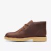 Desert boots da ragazzo Stivaletti Desert boots in pelle cerata per bambini Desert boots da ragazzo Stivaletti Desert boots in pelle cerata per bambini