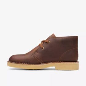 Desert boots da ragazzo Stivaletti Desert boots in pelle cerata per bambini