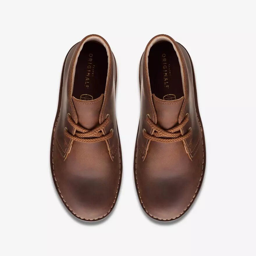 Desert boots da ragazzo Stivaletti Desert boots in pelle cerata per bambini Desert boots da ragazzo Stivaletti Desert boots in pelle cerata per bambini