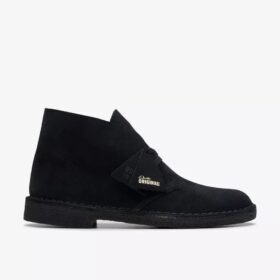 Desert boots da uomo in pelle scamosciata nera