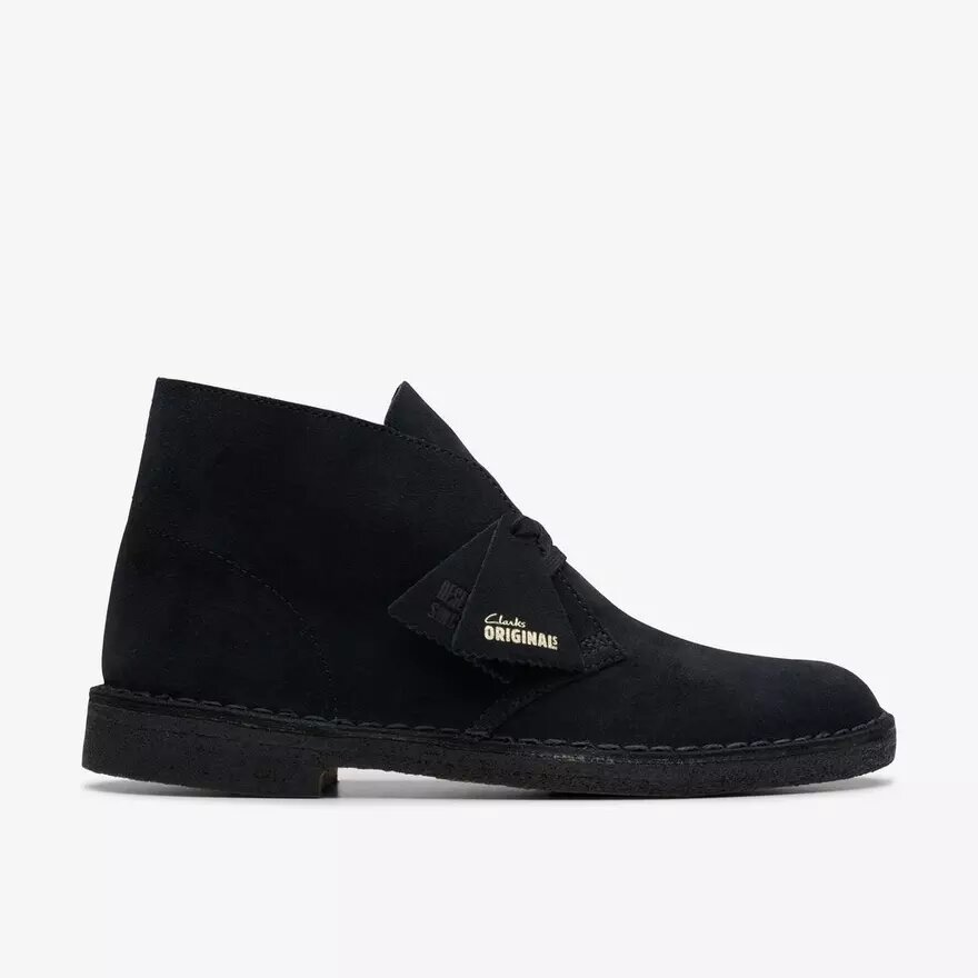 Desert boots da uomo in pelle scamosciata nera Desert boots da uomo in pelle scamosciata nera