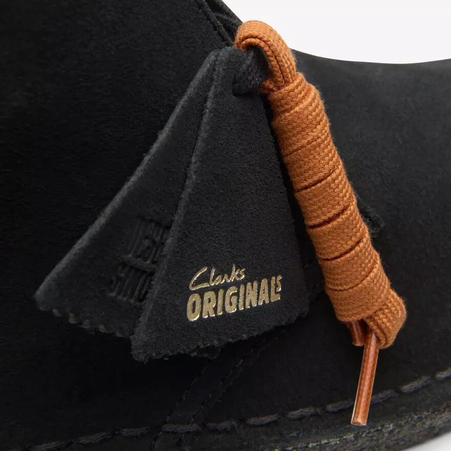 Desert boots da uomo in pelle scamosciata nera Desert boots da uomo in pelle scamosciata nera