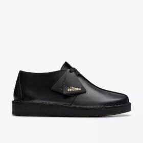 Desert Trek da donna in pelle liscia nera