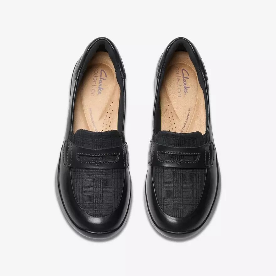 Ellowyn Penny da donna in pelle nera Slip-on Ellowyn Penny da donna in pelle nera Slip-on