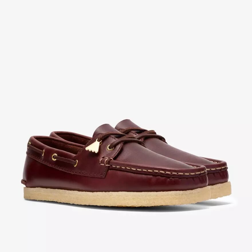 Godney Boat da donna. Scarpe da barca in pelle marrone chiaro britannica Godney Boat da donna. Scarpe da barca in pelle marrone chiaro britannica