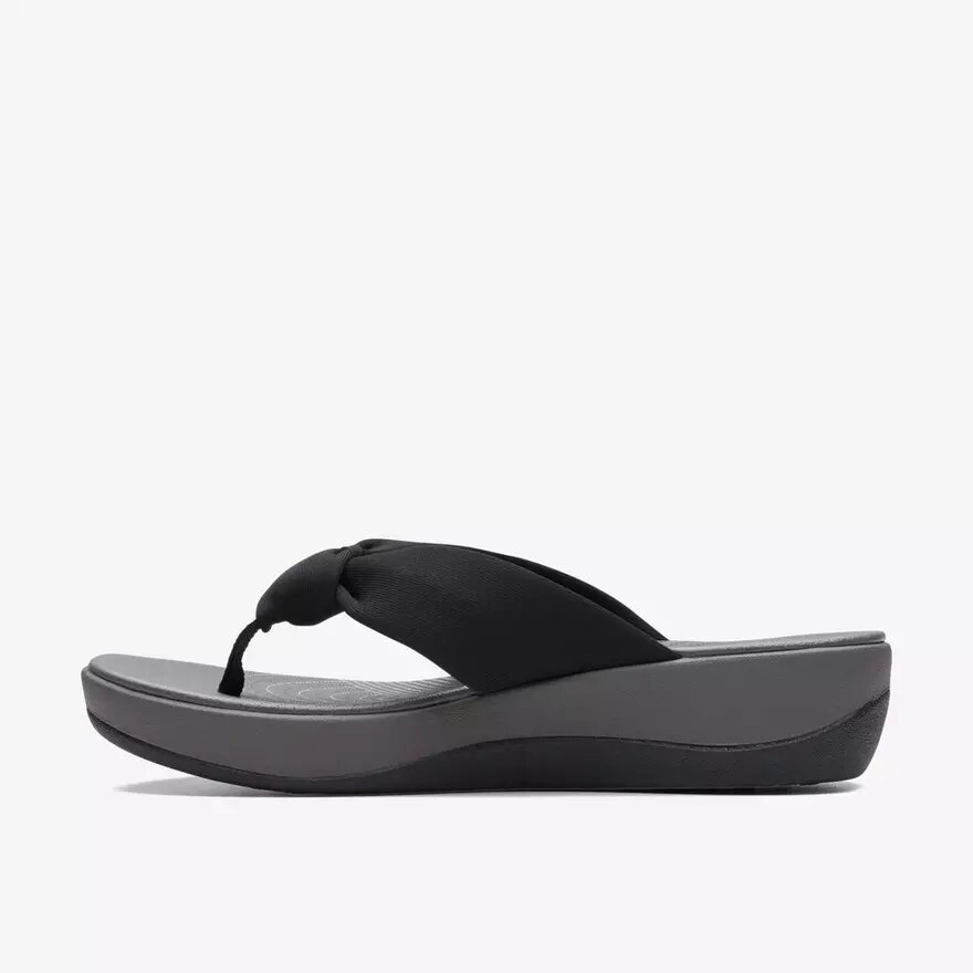 Infradito da donna Arla Glison in tessuto nero Cloudsteppers™ Infradito da donna Arla Glison in tessuto nero Cloudsteppers™