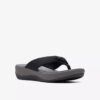 Infradito da donna Arla Glison in tessuto nero Cloudsteppers™ Infradito da donna Arla Glison in tessuto nero Cloudsteppers™