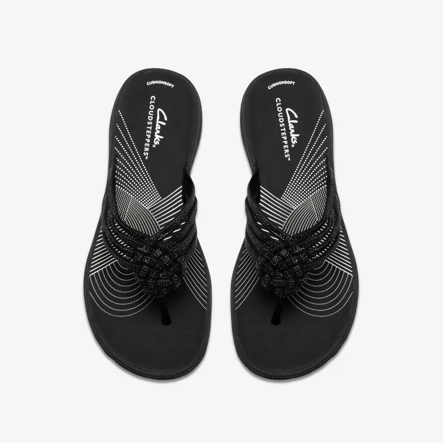 Infradito da donna Breeze Gem nero Infradito da donna Breeze Gem nero