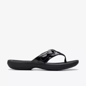 Infradito da donna Breeze Reyna in vernice nera Cloudsteppers™