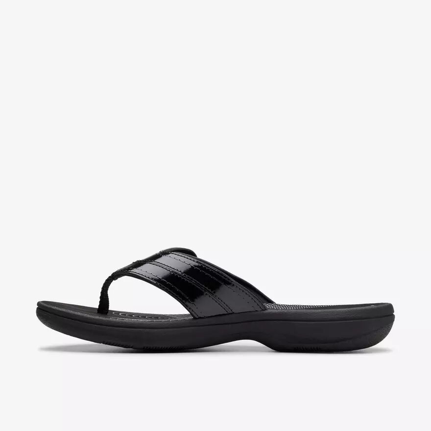 Infradito da donna Breeze Reyna in vernice nera Cloudsteppers™ Infradito da donna Breeze Reyna in vernice nera Cloudsteppers™
