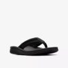 Infradito da uomo Wesley Surf in pelle nera Infradito da uomo Wesley Surf in pelle nera