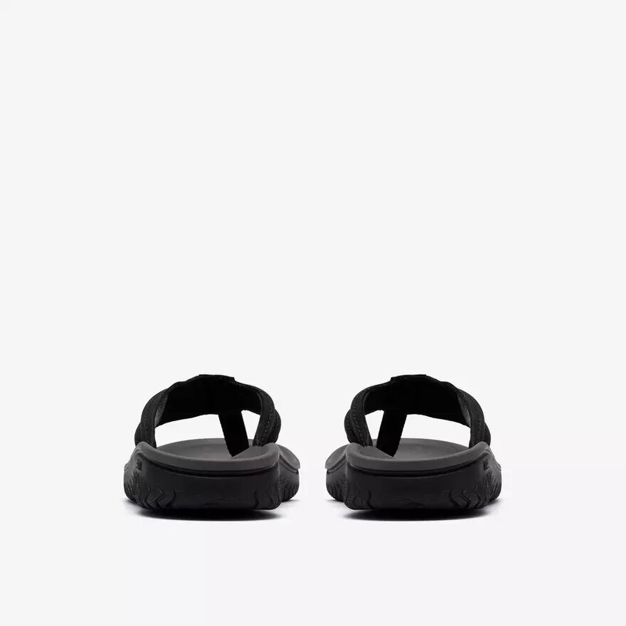 Infradito da uomo Wesley Surf in pelle nera Infradito da uomo Wesley Surf in pelle nera