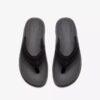 Infradito da uomo Wesley Surf in pelle nera Infradito da uomo Wesley Surf in pelle nera