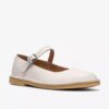 Mary Jane Desert Jane da donna in pelle bianca Mary Jane Desert Jane da donna in pelle bianca