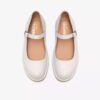 Mary Jane Desert Jane da donna in pelle bianca Mary Jane Desert Jane da donna in pelle bianca