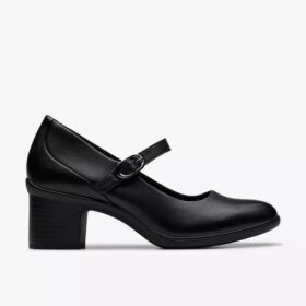 Mary Jane in pelle nera da donna Shaya Jane
