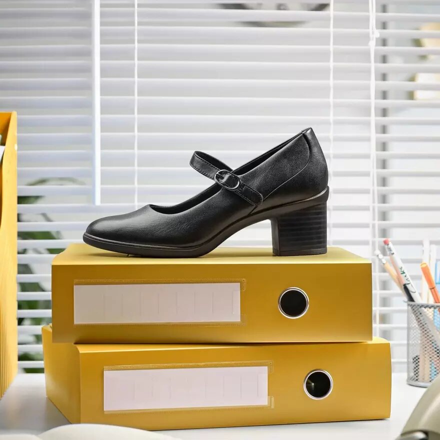 Mary Jane in pelle nera da donna Shaya Jane Mary Jane in pelle nera da donna Shaya Jane